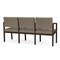 Lesro Lenox 3 Seat Tandem Seating W/ Arms, 65 in W 26 in L 31.5 in H LW3103 - alternate 2